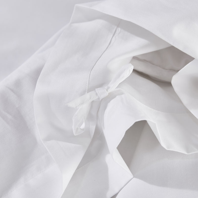 Ensemble de draps 100 % coton brodé à points 300 fils/cm Ensemble de draps 100 % coton brodé à points 300 fils/cm