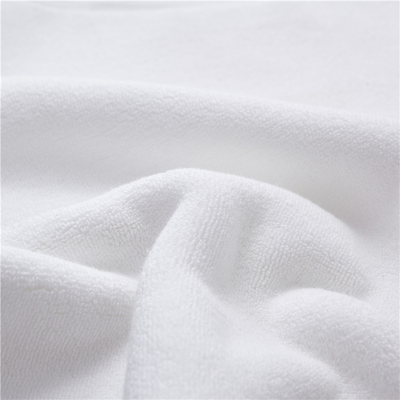 Tapis de bain 100 % coton blanc uni 32S Tapis de bain 100 % coton blanc uni 32S