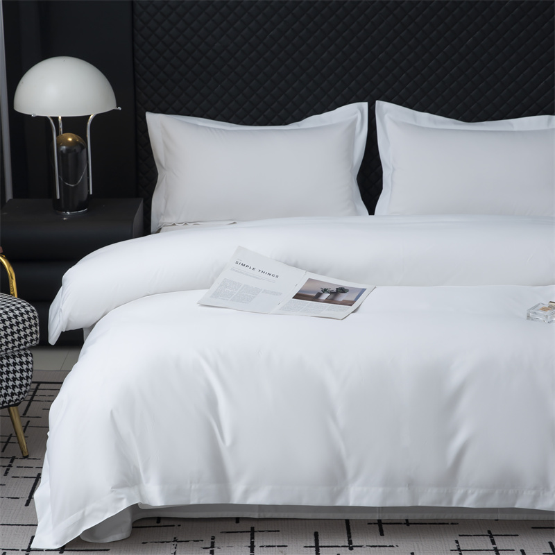Ensemble de literie de tissu du polyester 300TC du coton 50% 50% pour l'hôtel étoilé Ensemble de literie de tissu du polyester 300TC du coton 50% 50% pour l'hôtel étoilé
