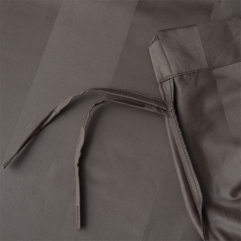 Ensemble de literie en satin de coton 750 fils à rayures en satin de 7 cm Ensemble de literie en satin de coton 750 fils à rayures en satin de 7 cm