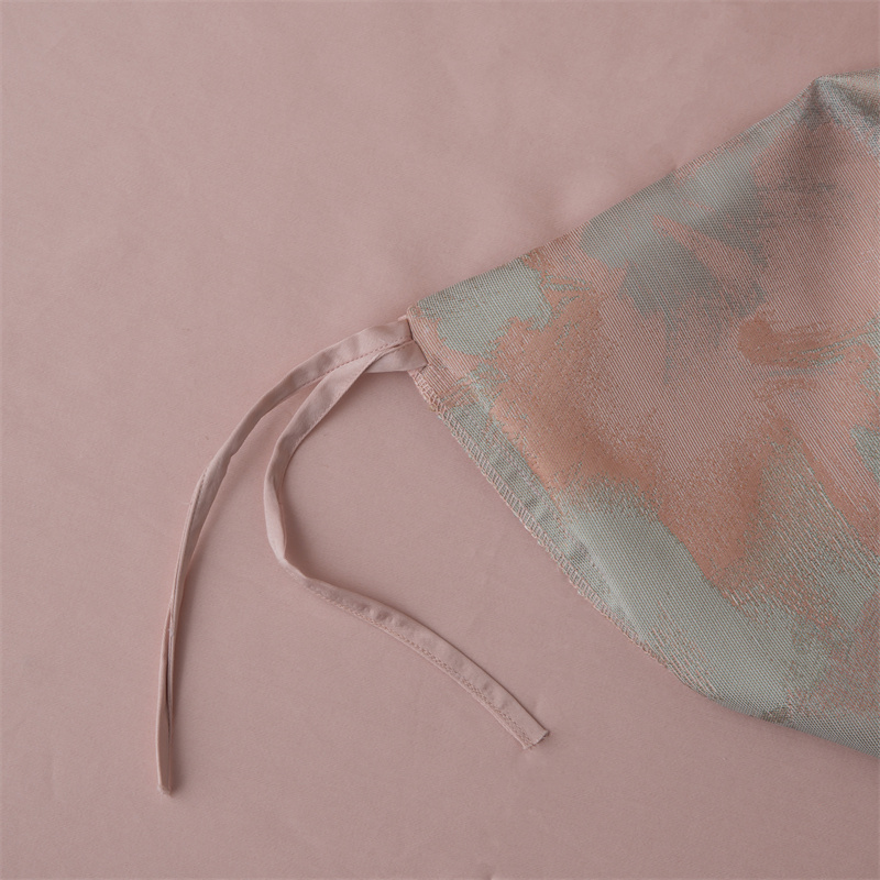 Ensemble de literie en coton jacquard teint en fil impressionniste des années 80 Ensemble de literie en coton jacquard teint en fil impressionniste des années 80