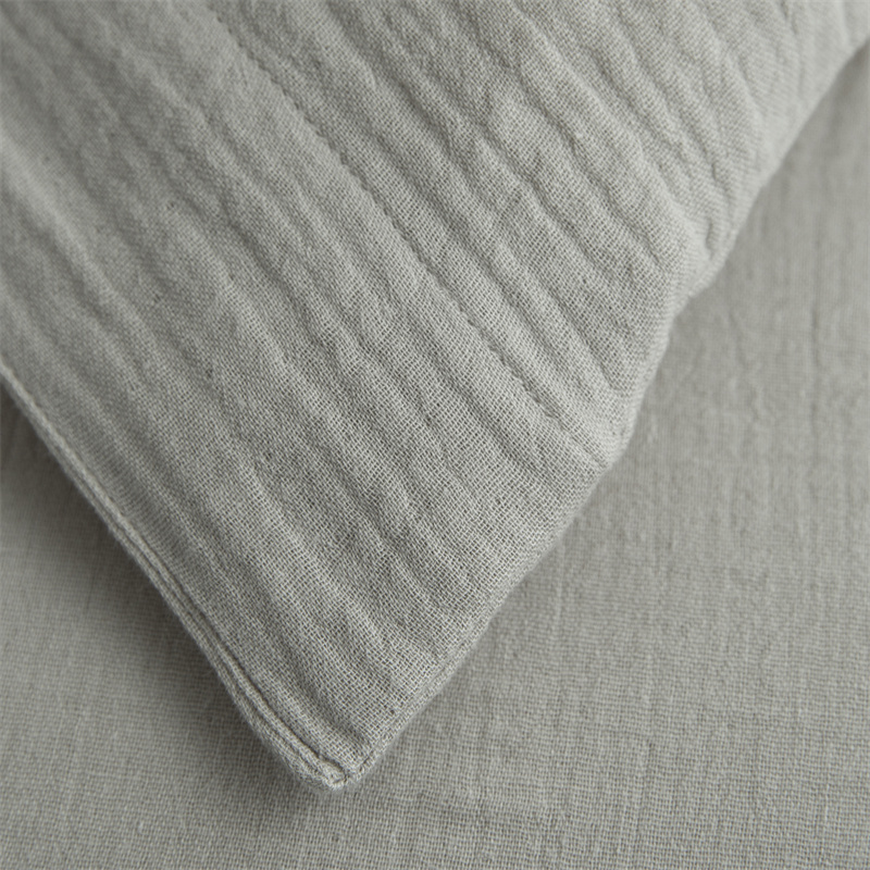 Ensemble de literie super doux en tissu 100 % coton à double couche de gaze Ensemble de literie super doux en tissu 100 % coton à double couche de gaze