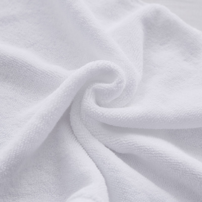 Serviette de bain Jacquard Border Hotel blanche Serviette de bain Jacquard Border Hotel blanche